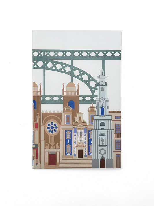 9x14 notebooks with illustrations of Porto Monuments
