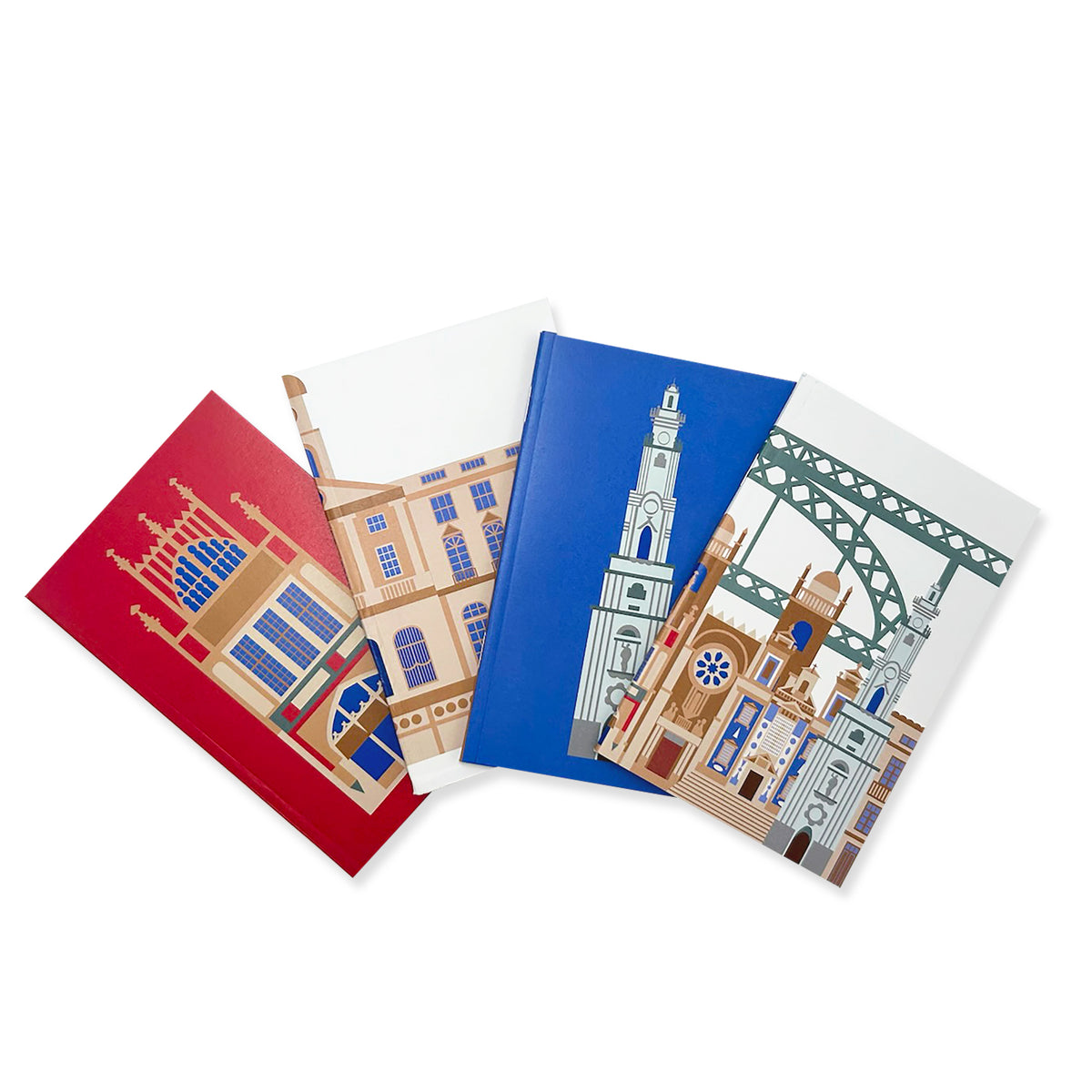 9x14 notebooks with illustrations of Porto Monuments