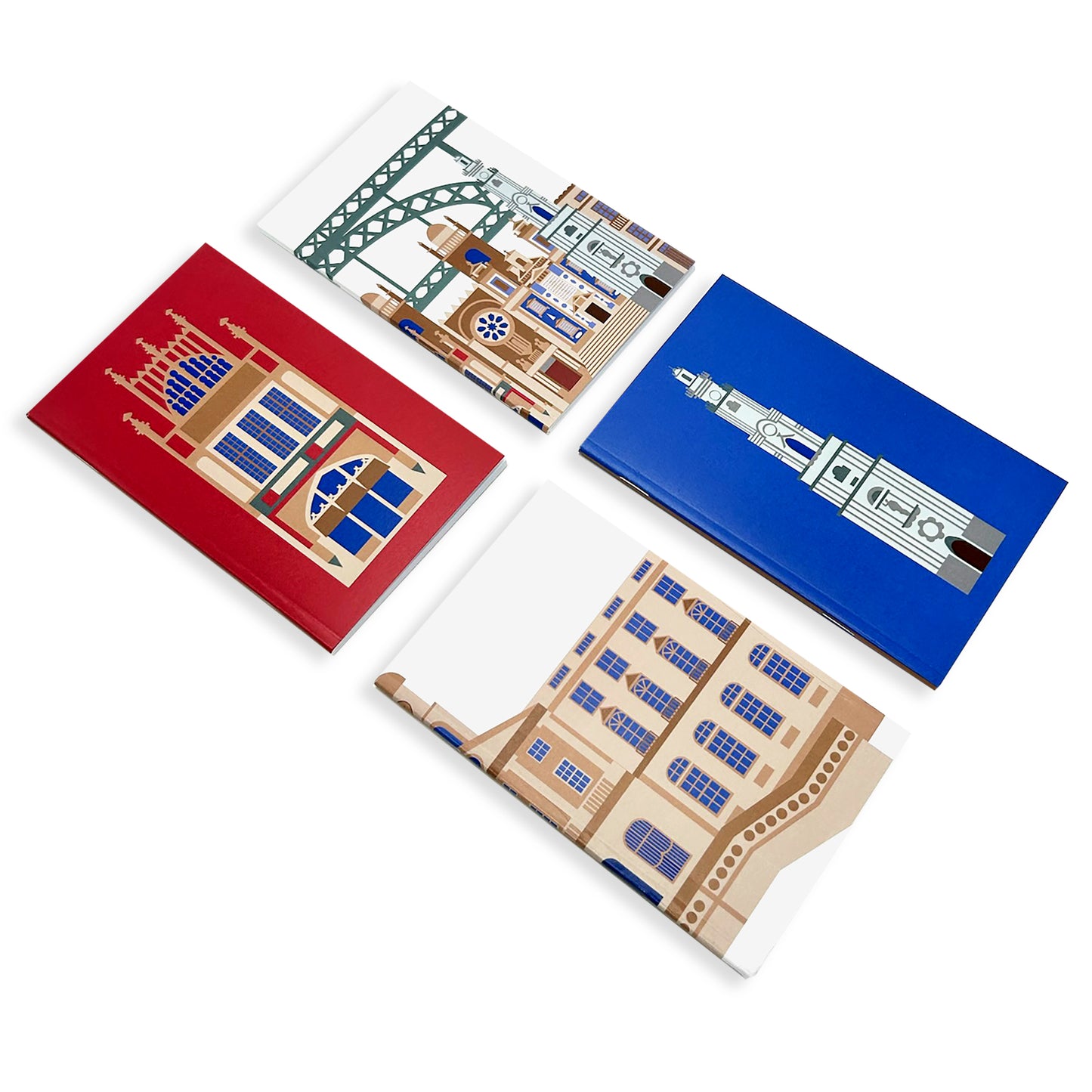 Cadernos 9x14 com ilustração de Monumentos do Porto