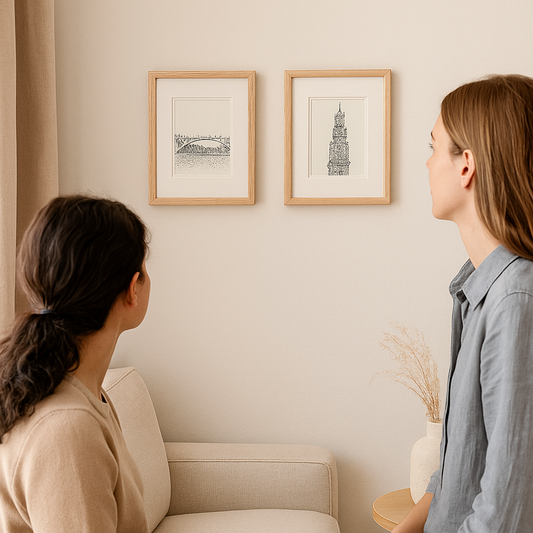 Decorative frame illustrations Porto