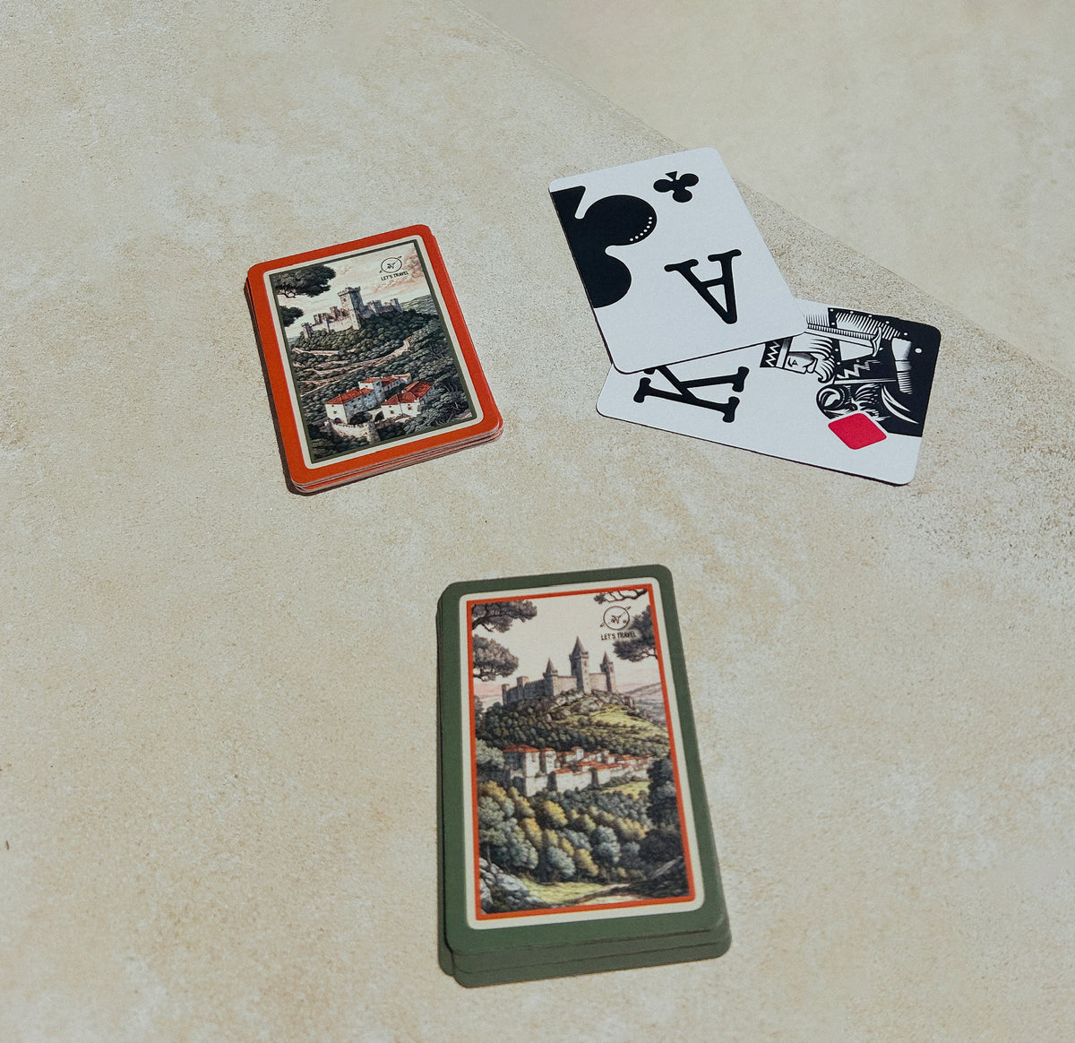 Deck of Cards with Illustration of Portugal