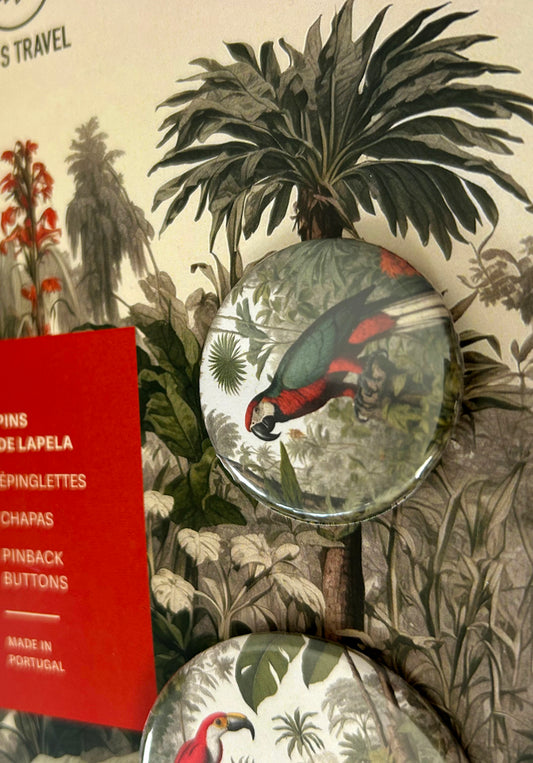 Nature Illustration Lapel Pin Set