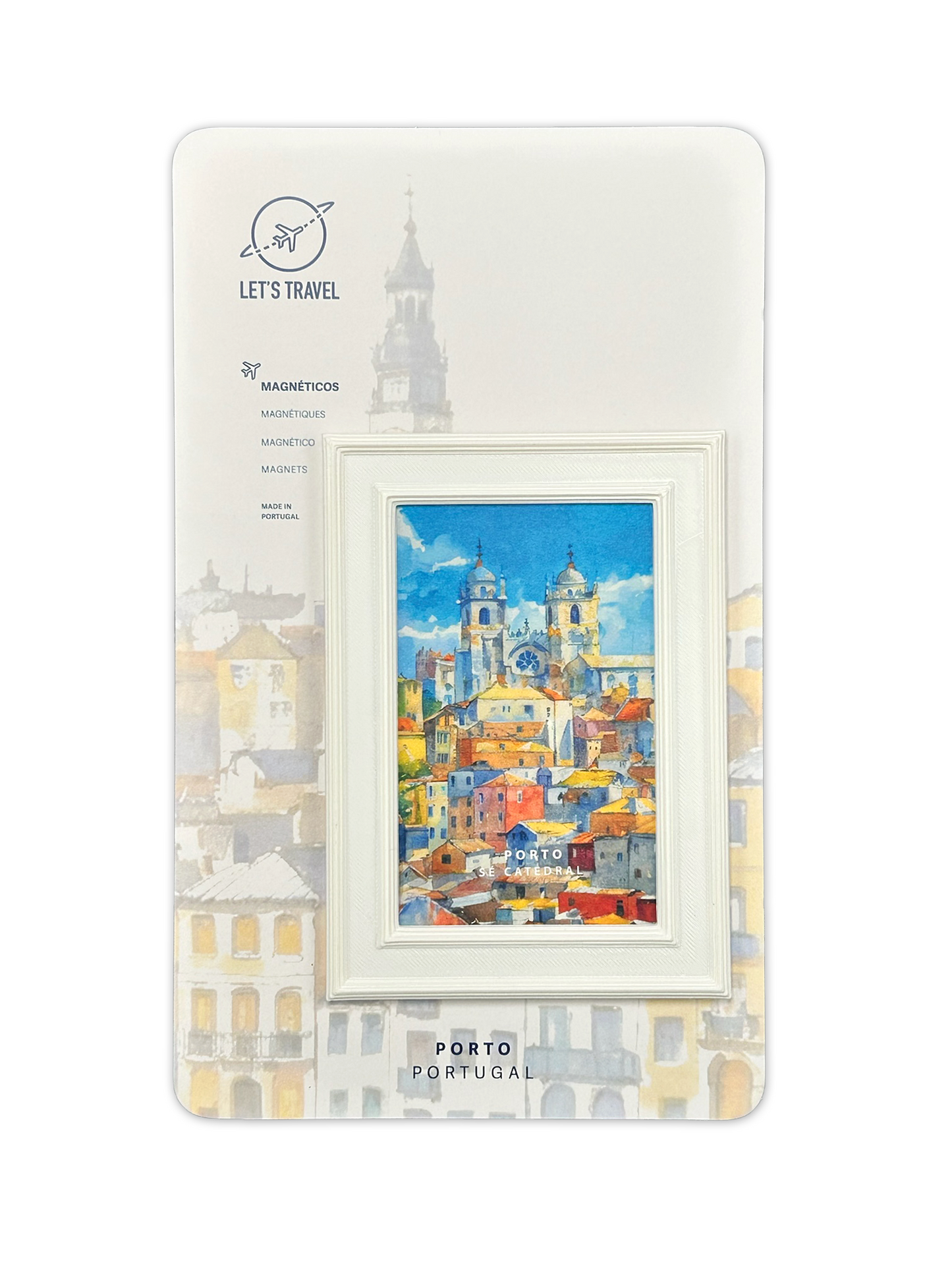Ímanes decorativos com ilustrações do Porto