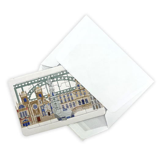 Postcard with Porto Monuments Puzzle