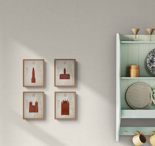 Quadro decorativo com Monumentos do Porto 3D