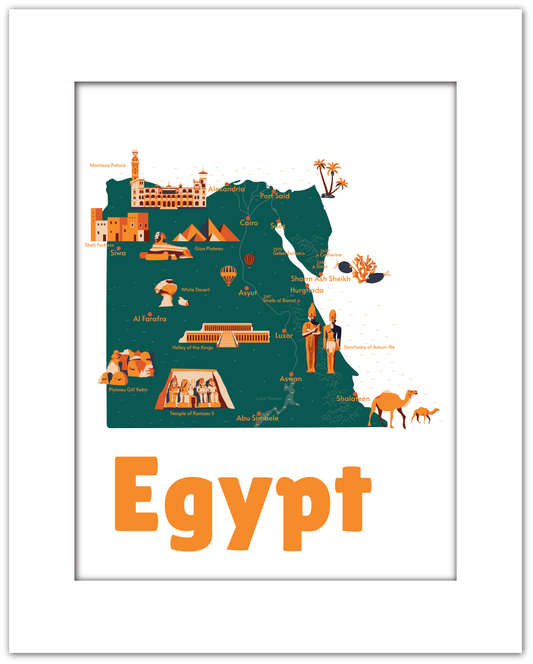 Posters Egito Minimalista - Essência Intemporal