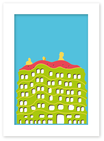 Posters with Barcelona Illustrations