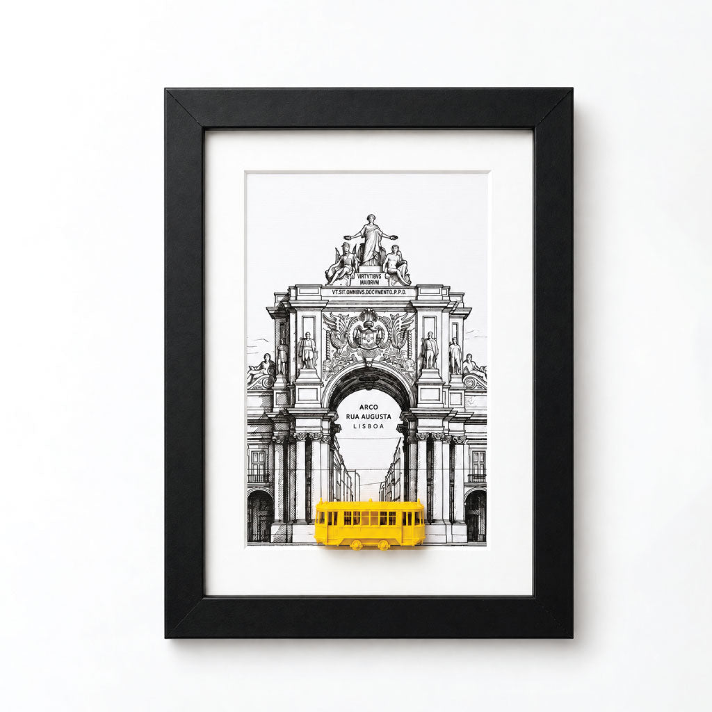 Quadro Lisboa — Ilustração em 3D