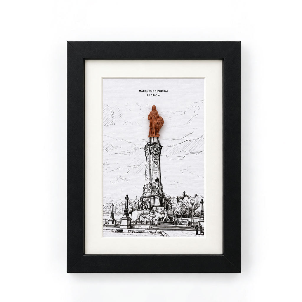 Quadro Lisboa — Ilustração em 3D