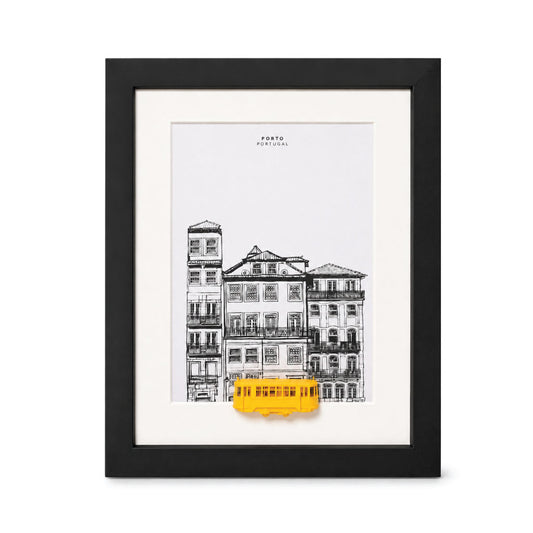 Quadro Porto - ilustração em 3D