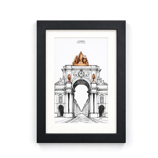 Quadro Lisboa — Ilustração em 3D