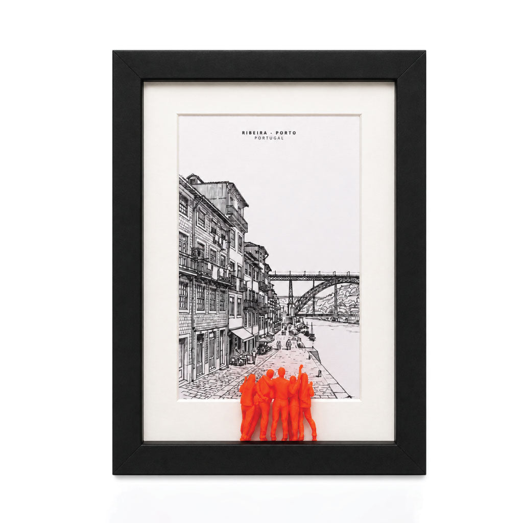Quadro Porto - ilustração em 3D