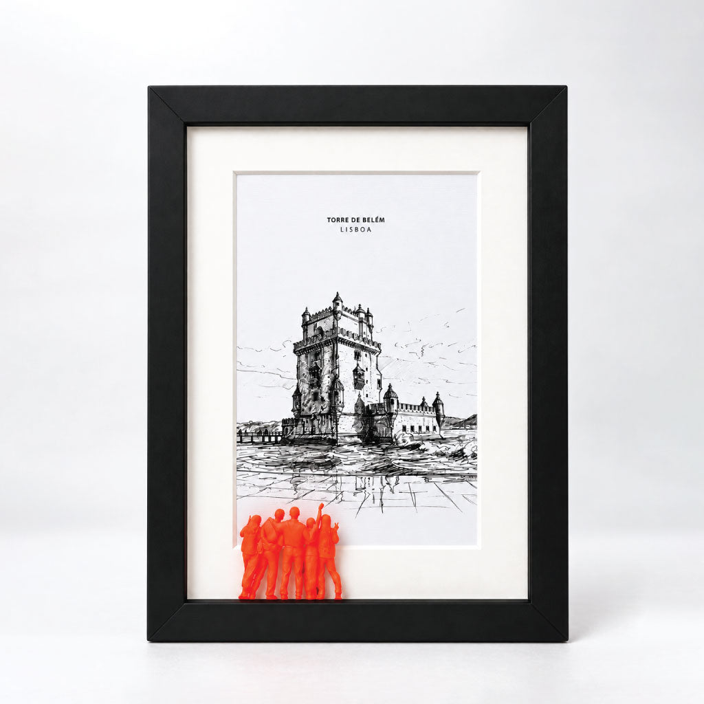 Quadro Lisboa — Ilustração em 3D