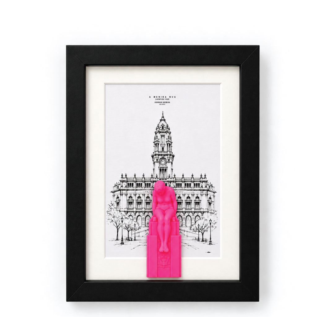 Quadro Porto - ilustração em 3D
