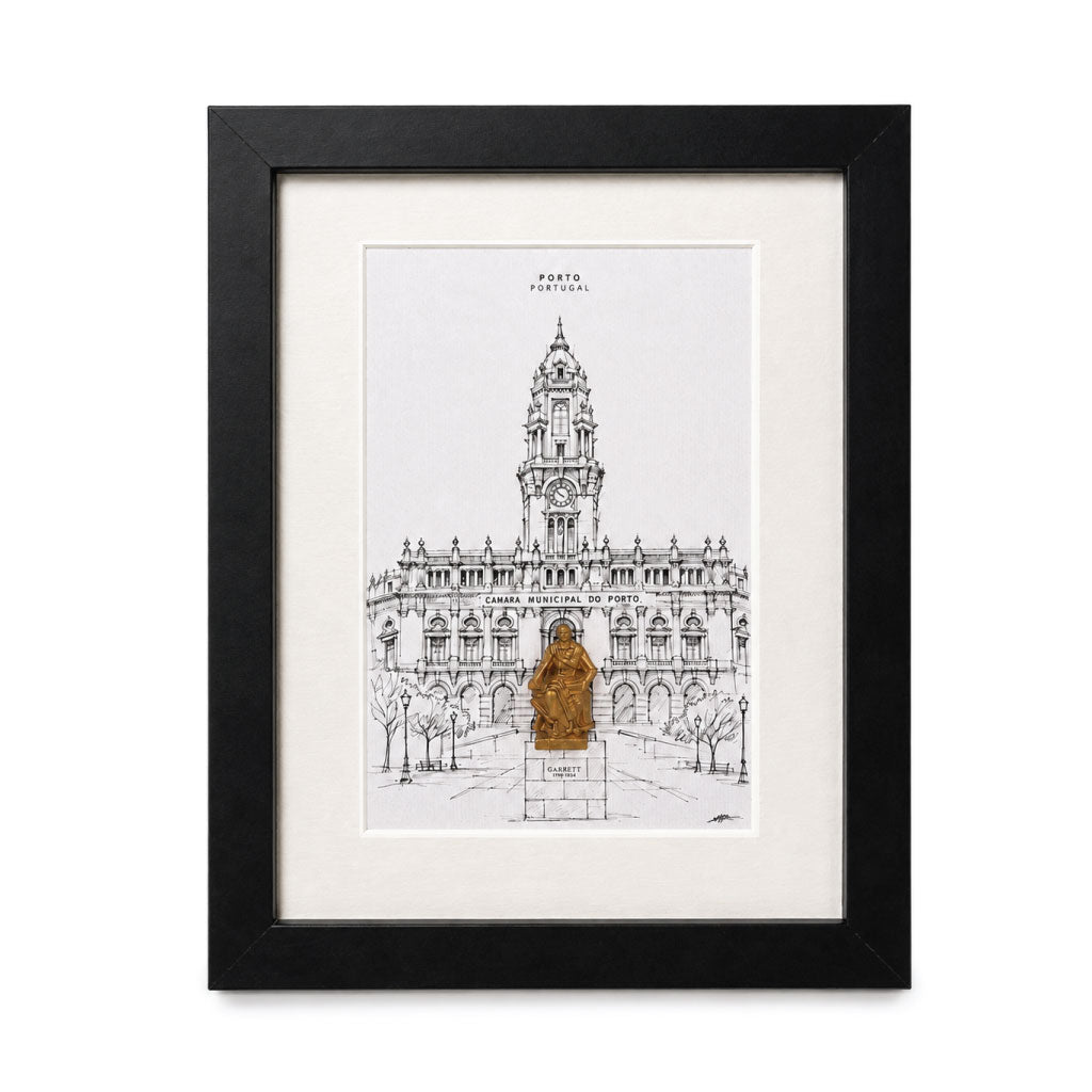 Quadro Porto - ilustração em 3D