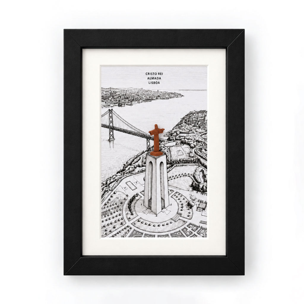 Quadro Lisboa — Ilustração em 3D