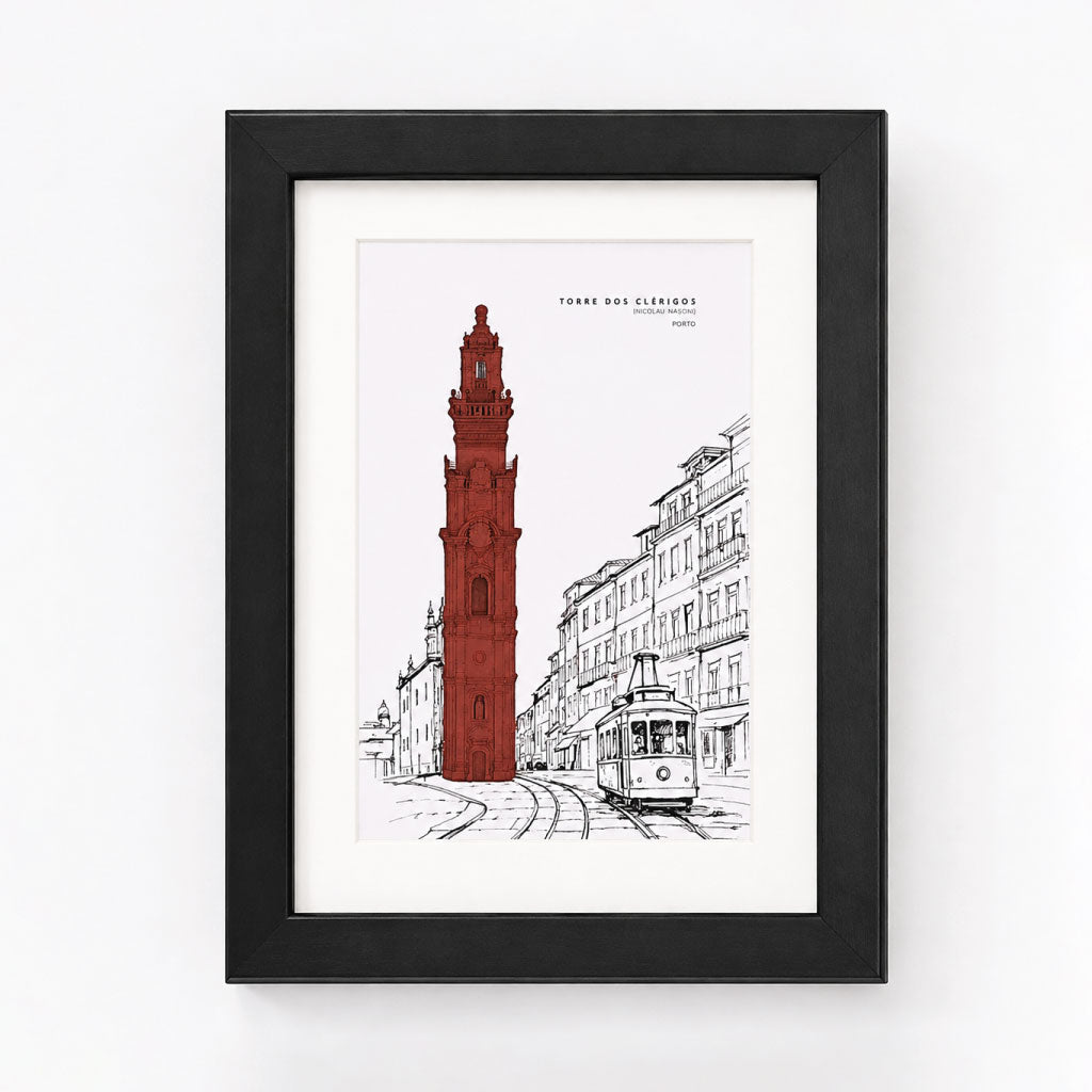 Quadro Porto - ilustração em 3D