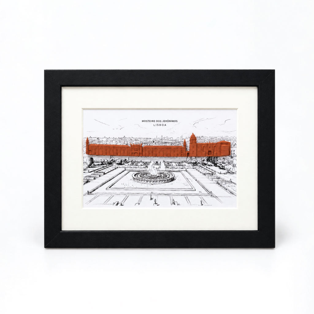 Quadro Lisboa — Ilustração em 3D