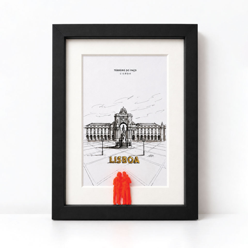 Quadro Lisboa — Ilustração em 3D