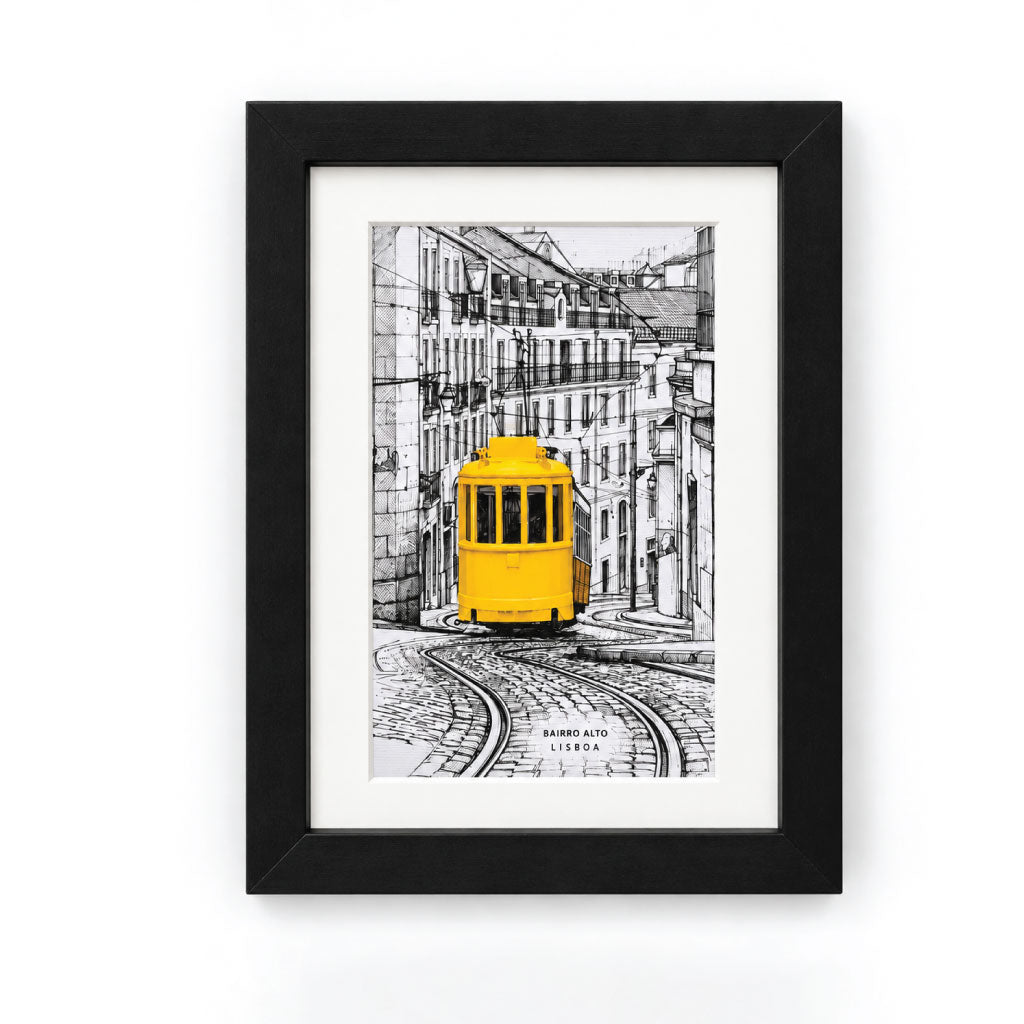 Quadro Lisboa — Ilustração em 3D