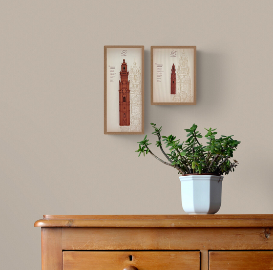 Quadro decorativo com Torre dos Clérigos 3D