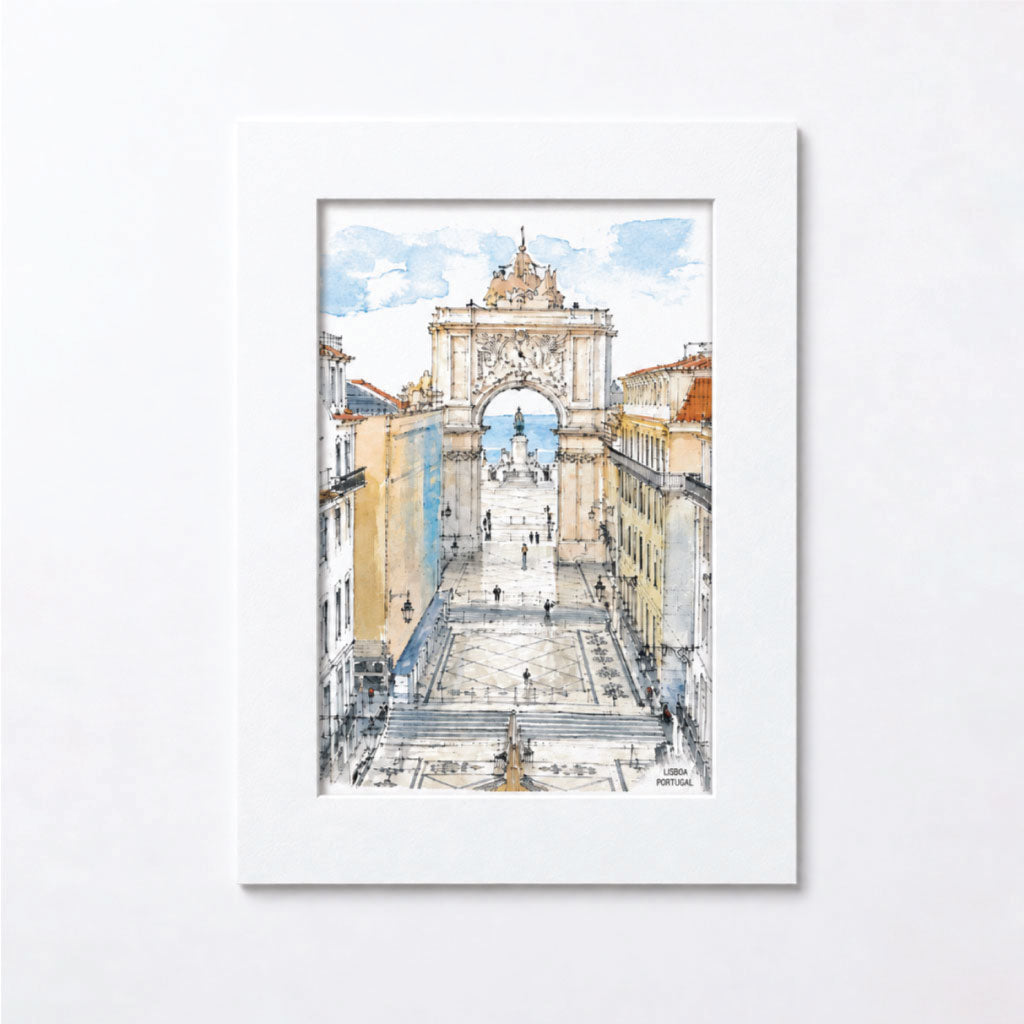 Posters Lisboa Aguarela 13x18cm
