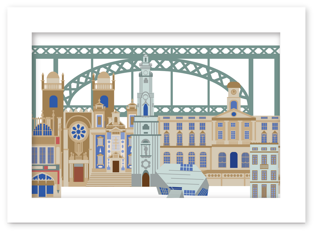 Posters with illustrations of Porto Monuments