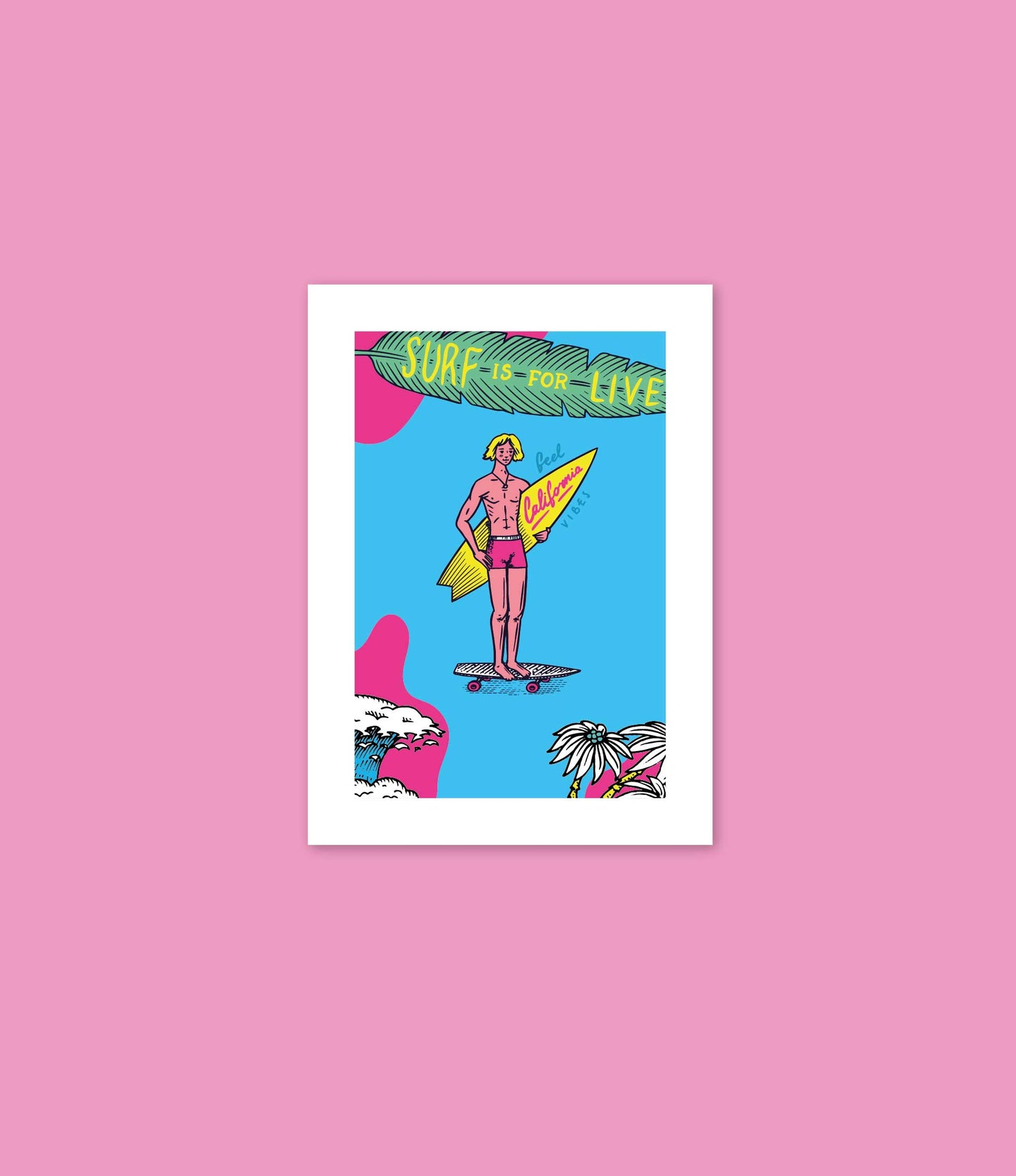 Posters de Surf - Arte com Cores Vibrantes