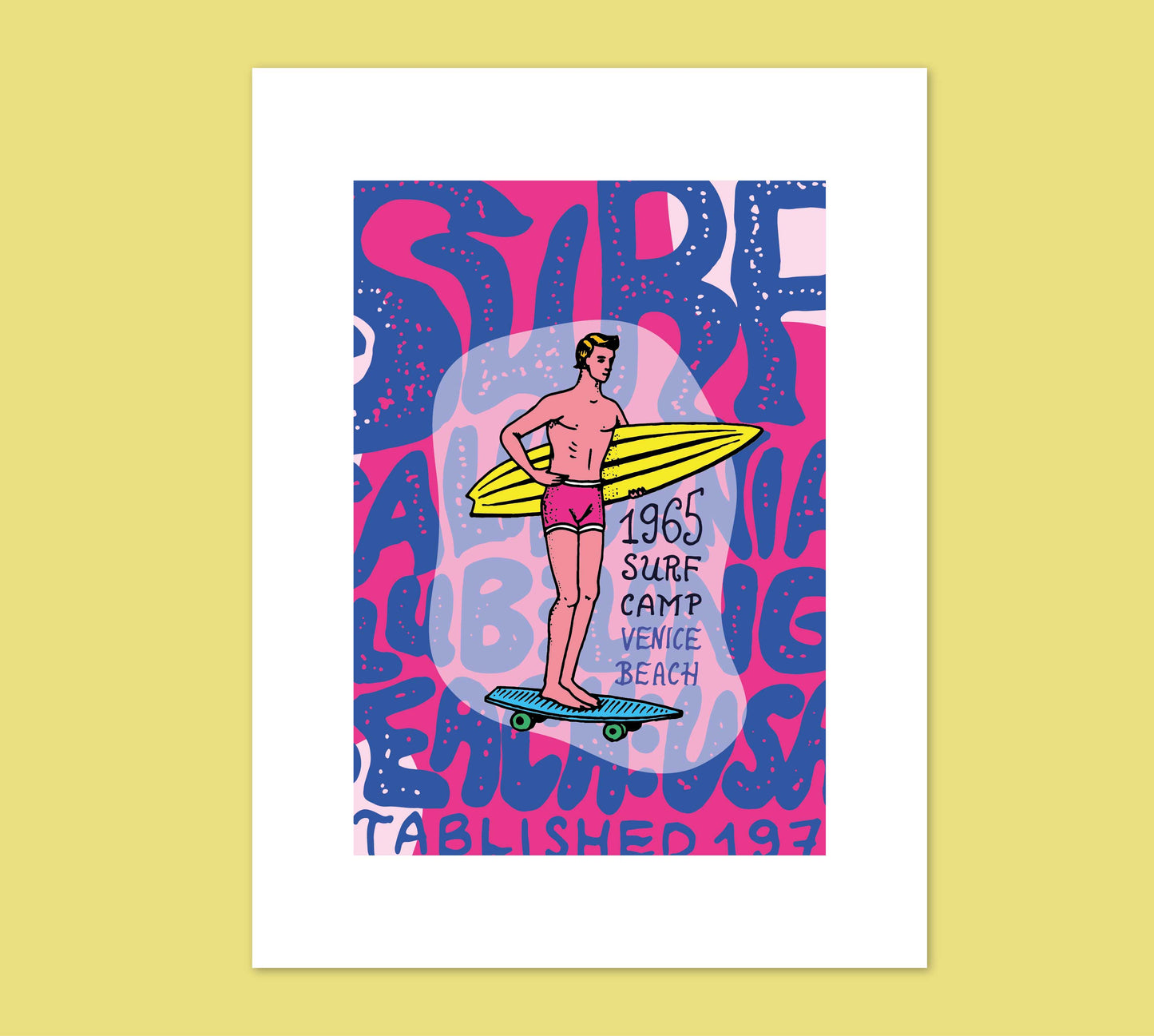 Posters de Surf - Arte com Cores Vibrantes