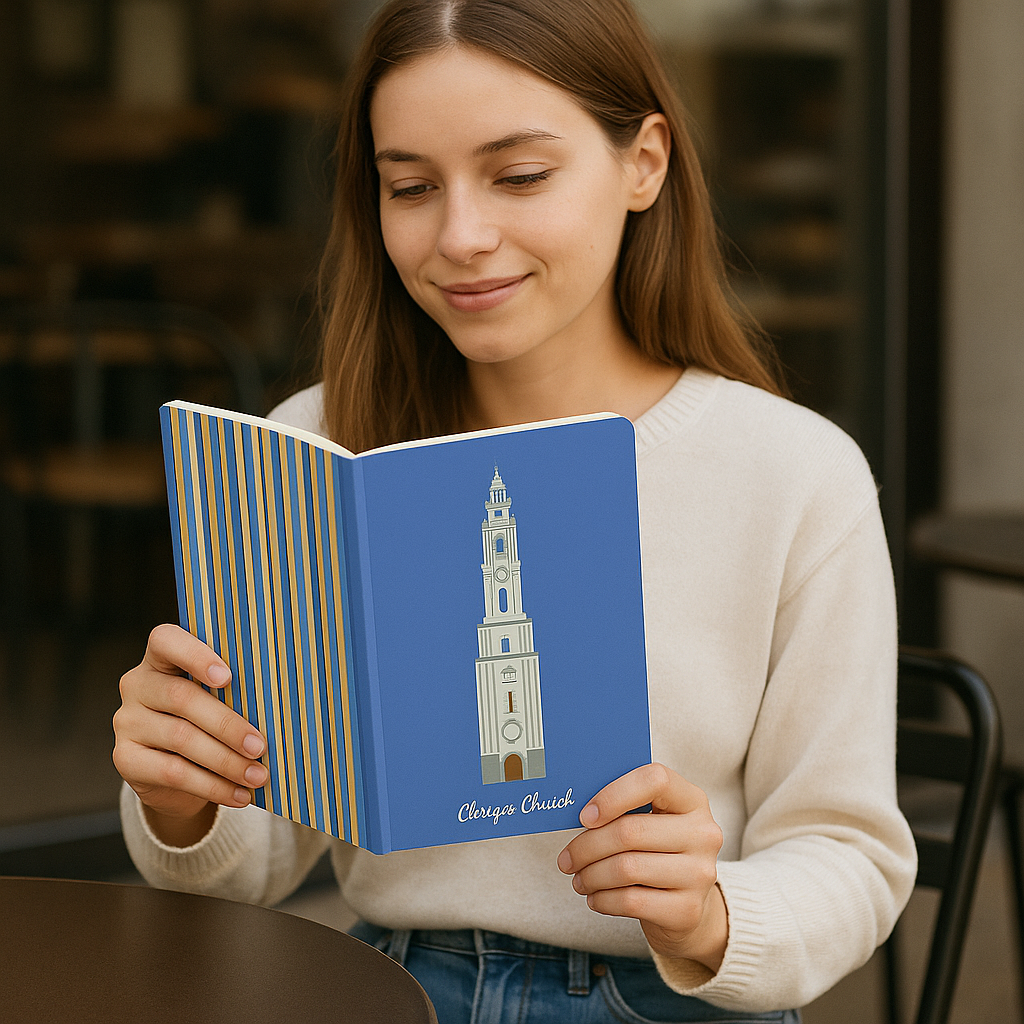 Conjunto de Cadernos A5 Ilustração Monumentos do Porto