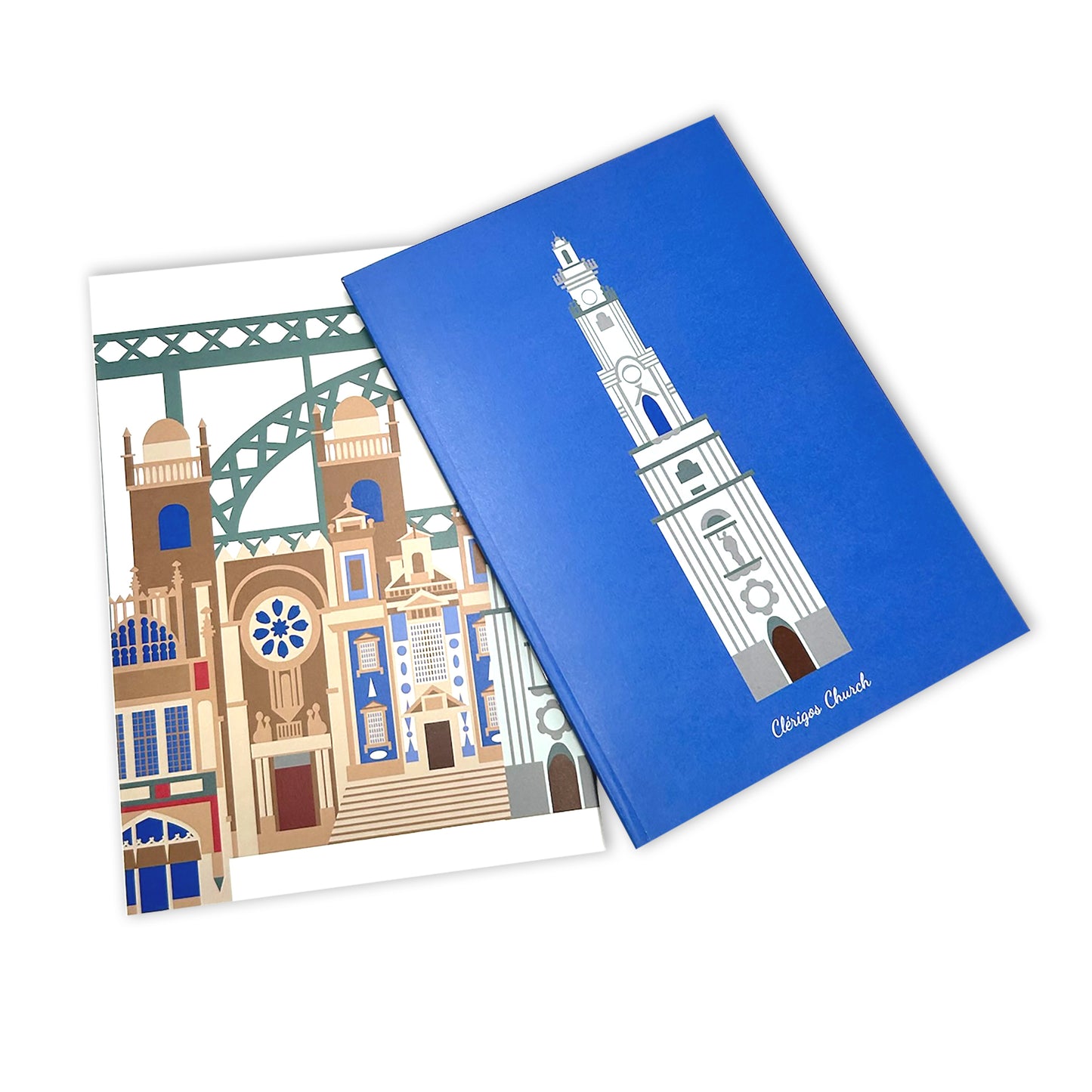 Conjunto de Cadernos A5 Ilustração Monumentos do Porto