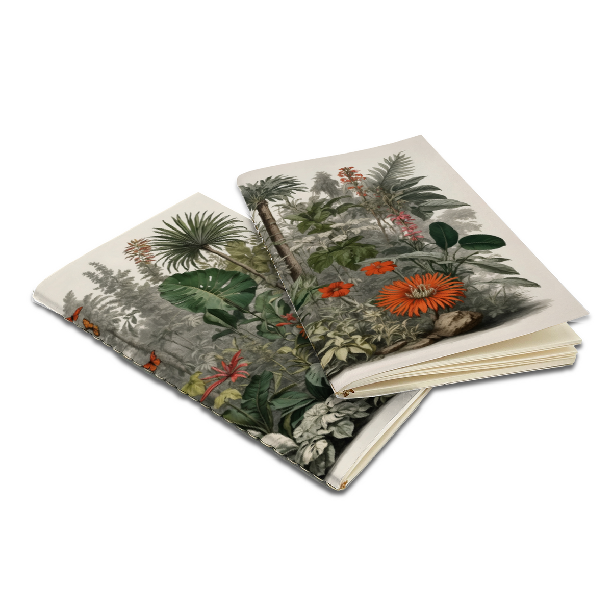 Conjunto de Cadernos 9x14 Ilustração Natura