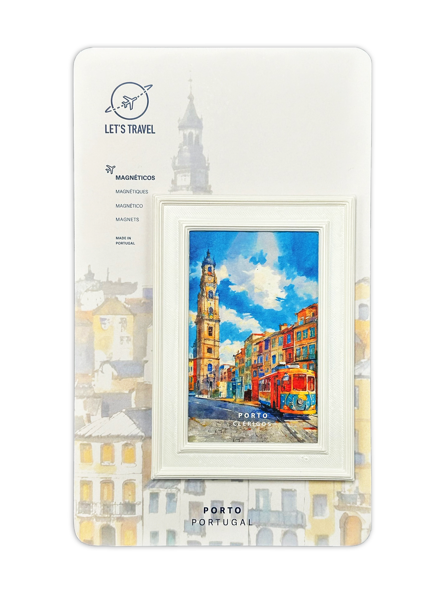 Ímanes decorativos com ilustrações do Porto