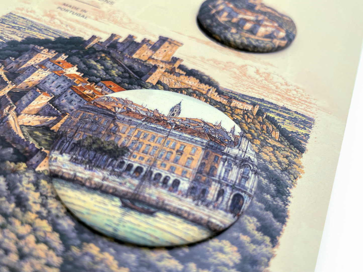 Conjunto Pins de Lapela Ilustração Portugal