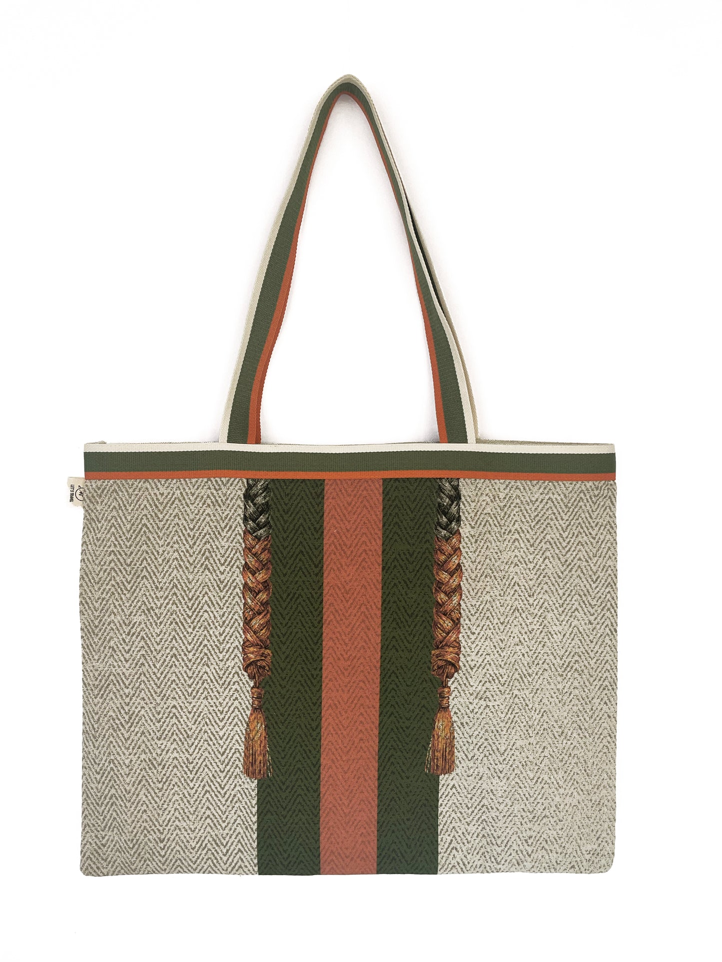 Tote Bag com Bolso e Porta-chaves ilustração Portugal