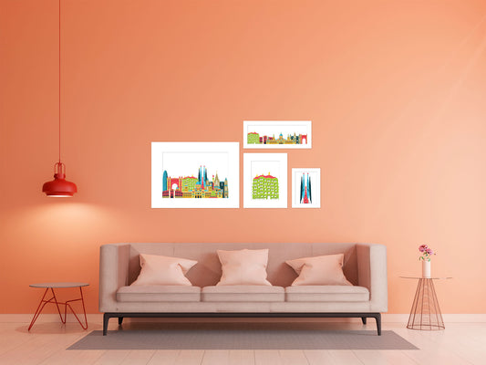 Posters com Ilustração de Barcelona