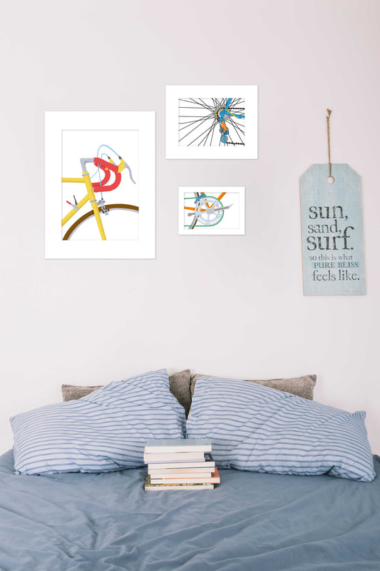 Posters Ilustração Bicicletas