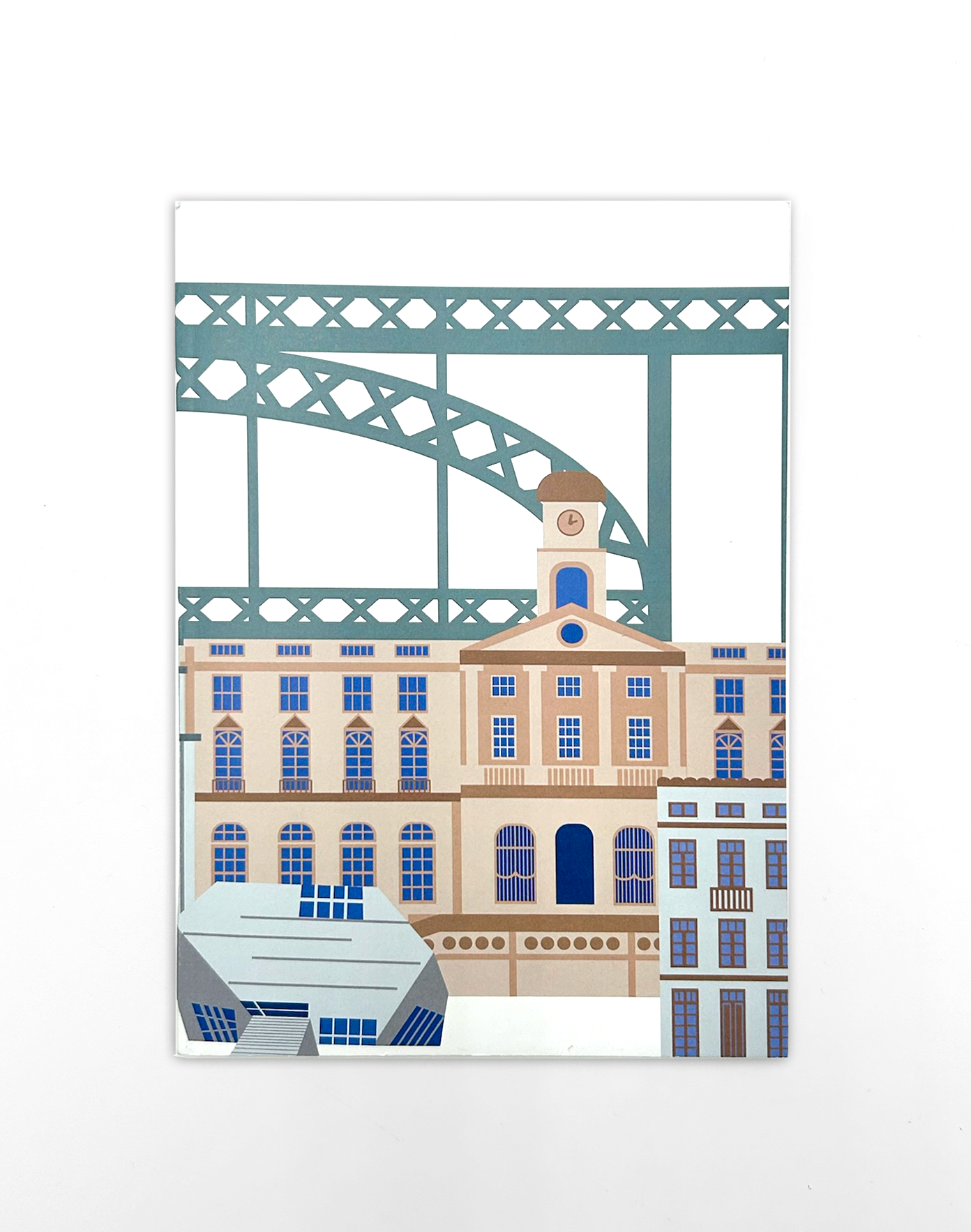 Conjunto de Cadernos A5 Ilustração Monumentos do Porto