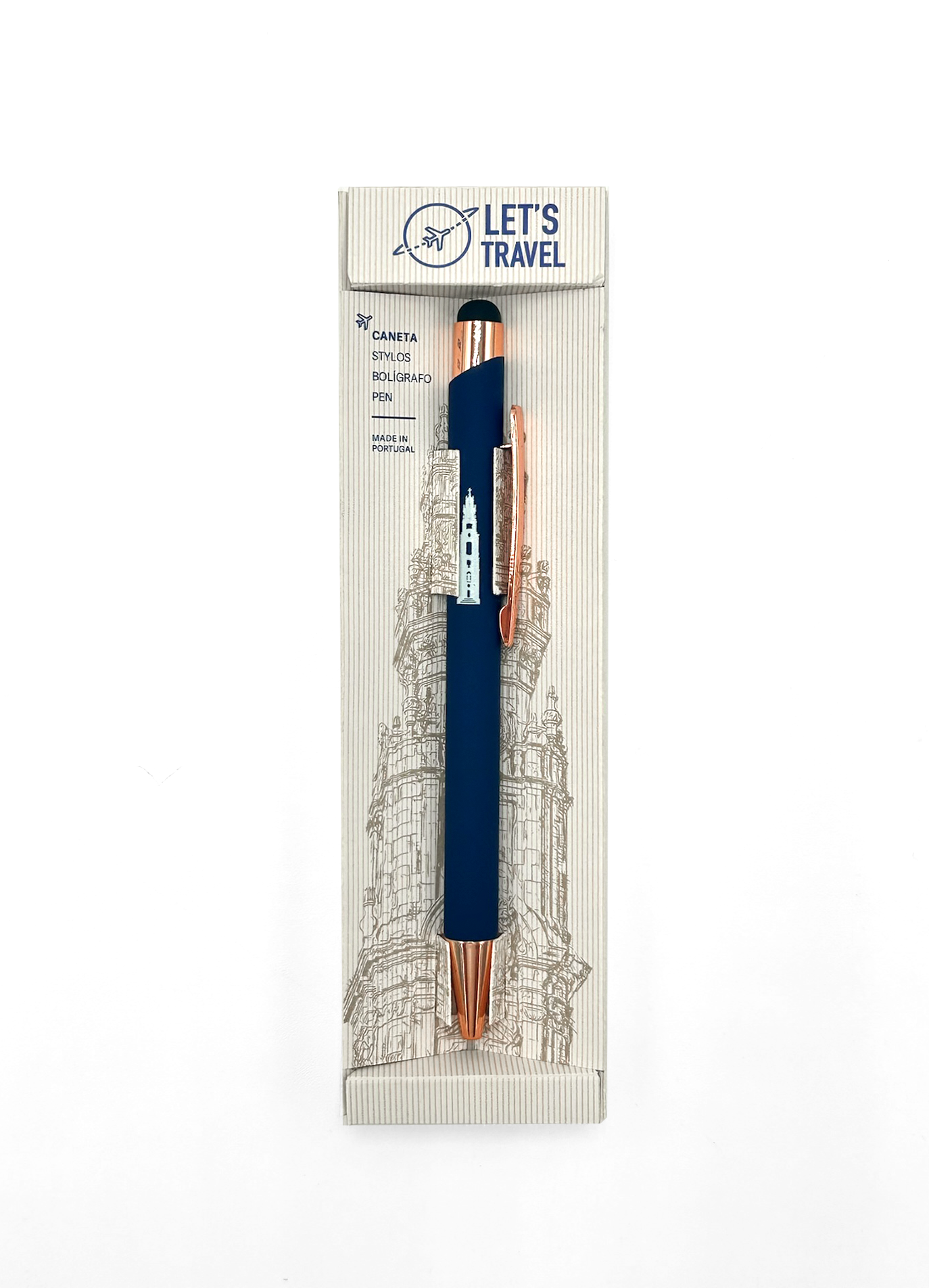 Esferográfica Azul com Ponta Tátil – Torre dos Clérigos
