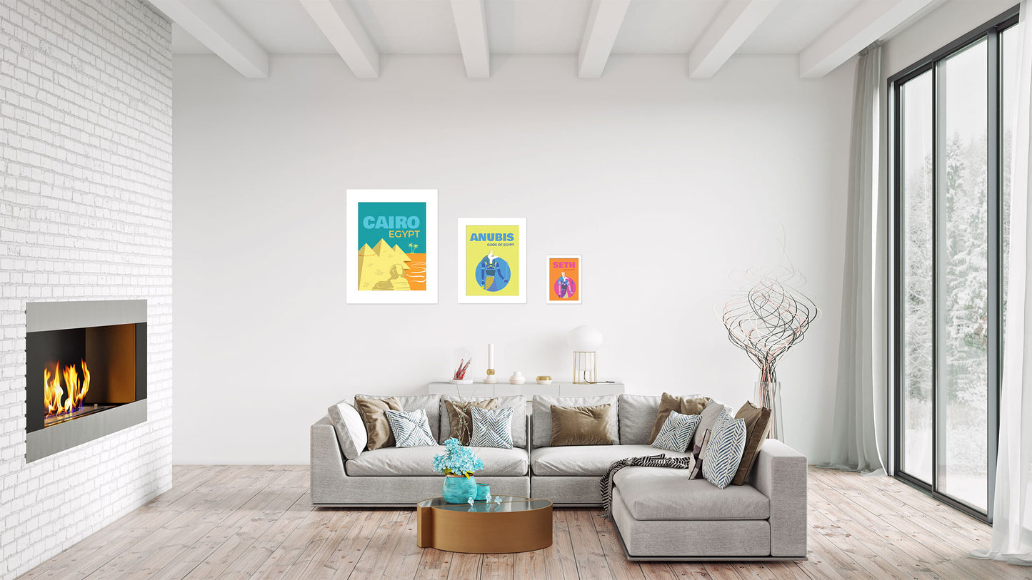 Posters Egito Minimalista - Símbolo e Cultura