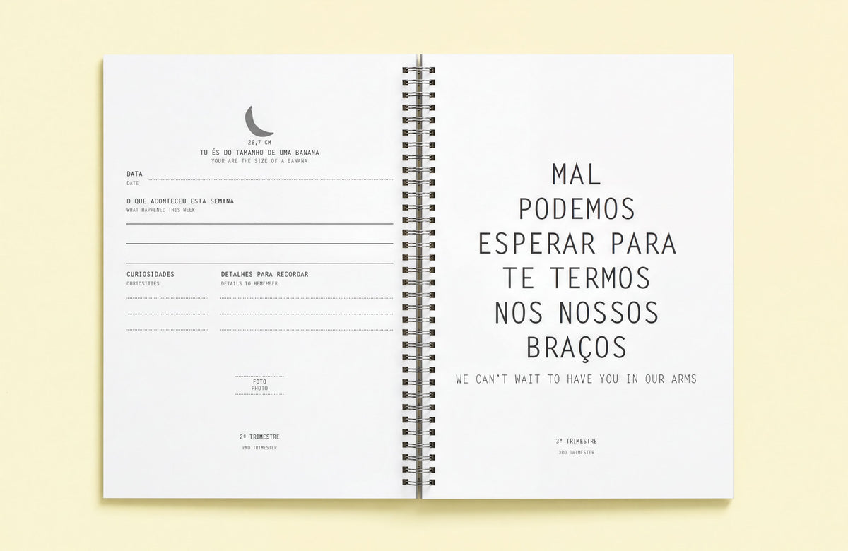 The image is a spiral-bound notebook with a page containing a list of instructions or information in Spanish. The text is written in a casual, conversational style, and the page is set against a yellow background.