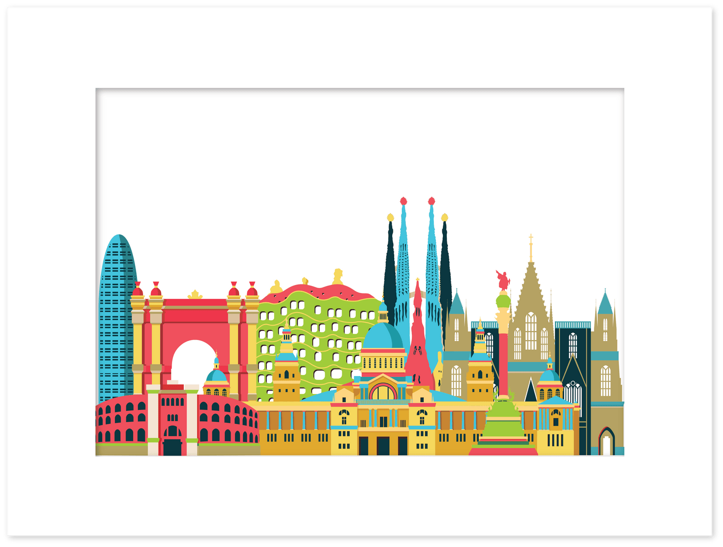 Posters com Ilustração de Barcelona