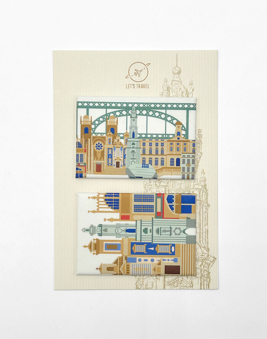 Íman Retangular – Ilustrações da Cidade do Porto
