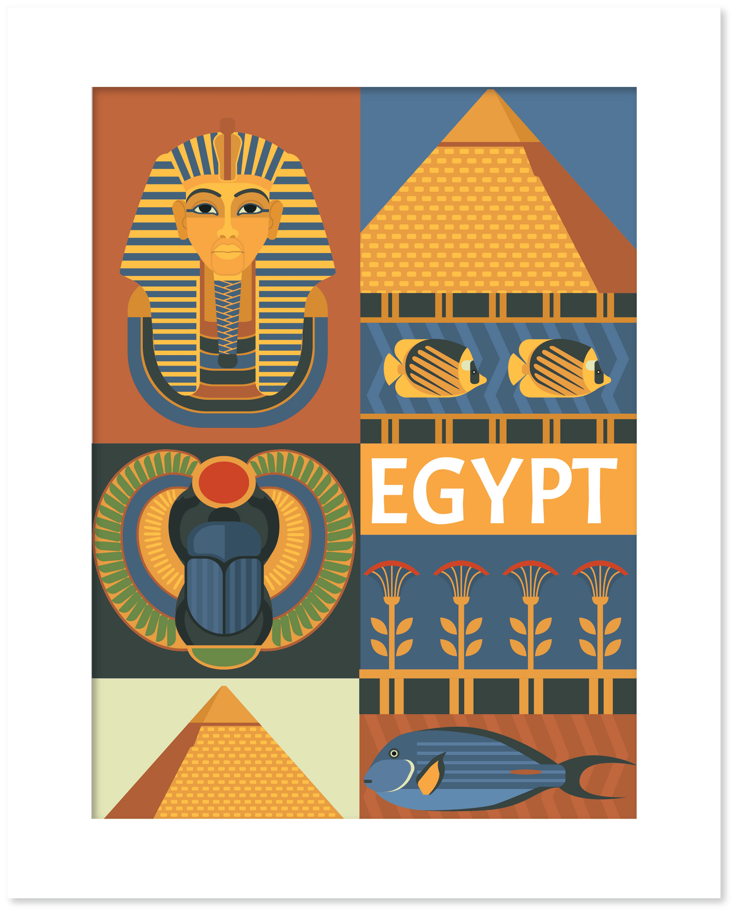 Posters ilustração Egito