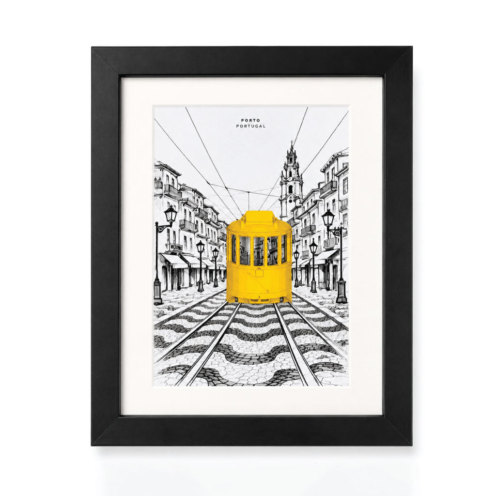 Quadro Porto - ilustração em 3D