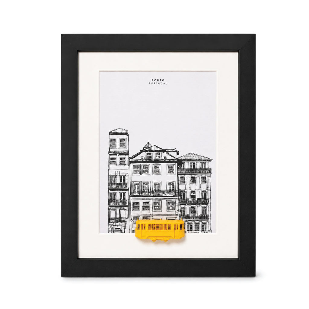 Quadro Porto - ilustração em 3D