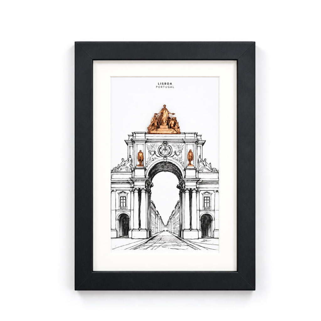 Quadro Lisboa — Ilustração em 3D
