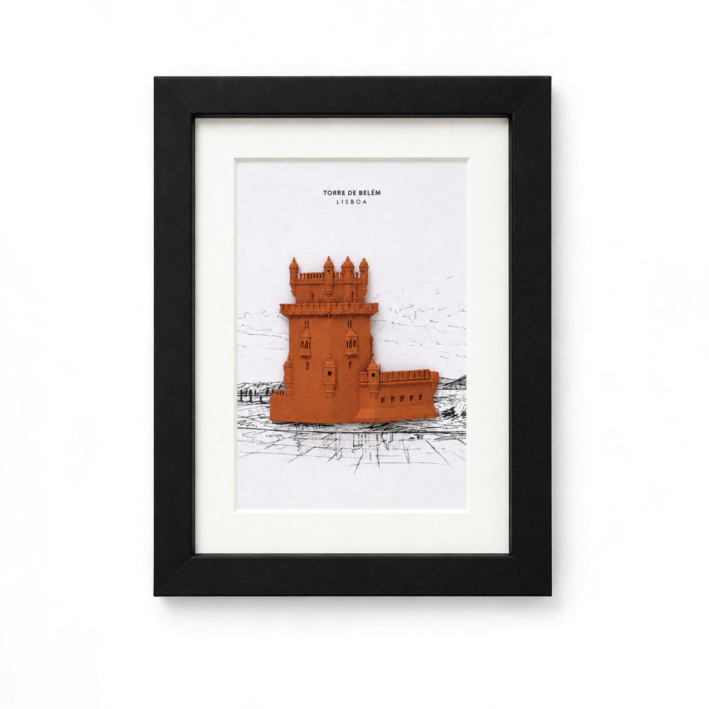 Quadro Lisboa — Ilustração em 3D