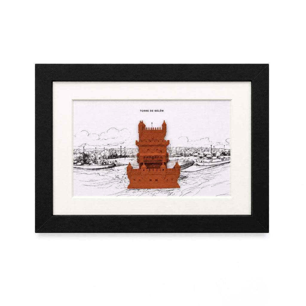 Quadro Lisboa — Ilustração em 3D