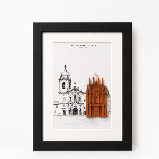 Quadro Porto - ilustração em 3D